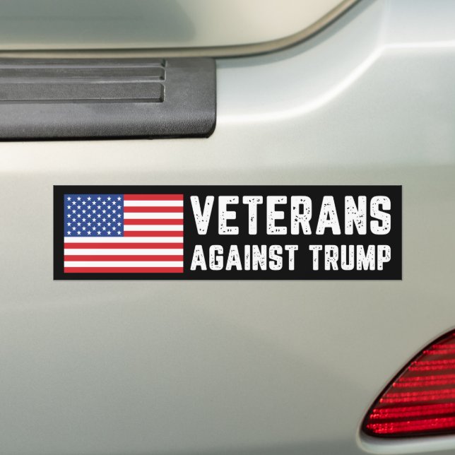 Veteranen gegen Trump gegen Trump Autoaufkleber (Auf Auto)