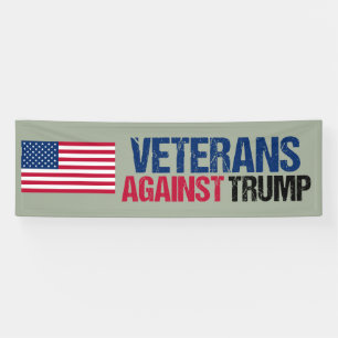 Veteranen gegen Trump Politik Banner