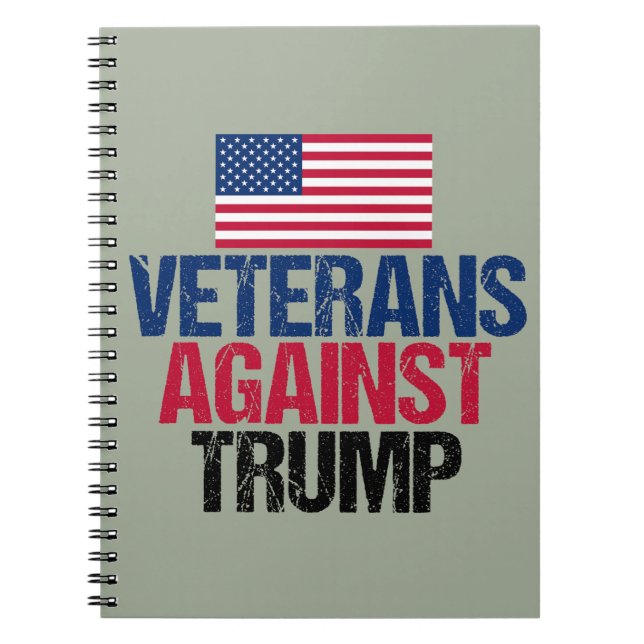 Veteranen gegen Trump Politisch Notizblock (Vorderseite)