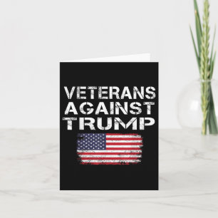 Veteranen gegen Trump-T-Shirt - Militär gegen Vete Karte