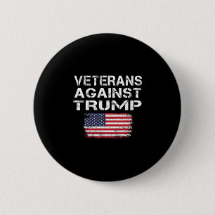 Veteranen Gegen Trump T-Shirt Militärveteranen Geg Button