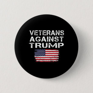 Veteranen gegen Trump-T-Shirt Militärvets gegen T Button