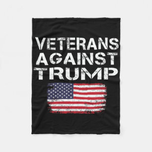 Veteranen gegen Trump-T-Shirt Militärvets gegen T Fleecedecke
