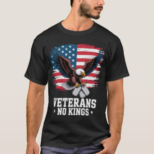 Veteranen Keine Könige Amerikanischer Adler T-Shirt