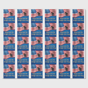 Veteranen Keine Könige USA-Flagge Geschenkpapier