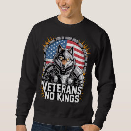 Veteranen Keine Könige Wolf-Design für stolze Mili Sweatshirt