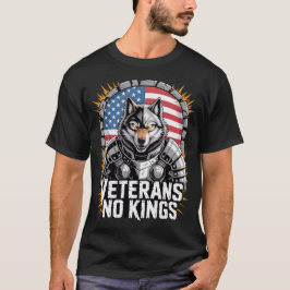 Veteranen Keine Könige Wolf-Design für stolze Mili T-Shirt