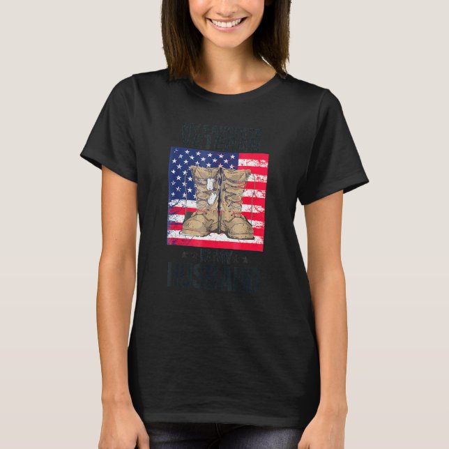 Veteranen meinen Lieblingsveteran ist mein Mann fü T-Shirt (Vorderseite)