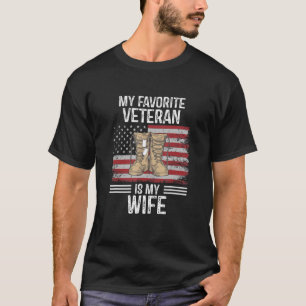 Veteranen meinen Lieblingsveteran ist meine Ehefra T-Shirt