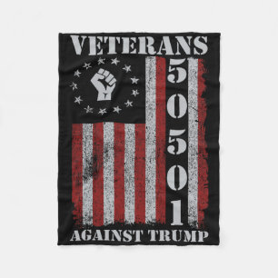 Veteranen protestieren USA-Flagge Keine Könige Ame Fleecedecke