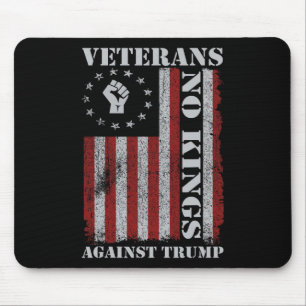 Veteranen protestieren USA-Flagge Keine Könige Ame Mousepad