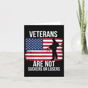 Veteranen sind nicht Sucker oder Verlierer Biden 2 Karte