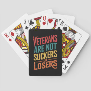 Veteranen sind weder Schwindel noch Verlierer Trum Spielkarten