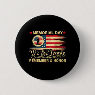 Veteranen-Tag 2026 USA Gedenktag Rote Mohnblume Button