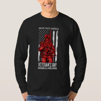 Veteranen-Tag Ehre aller, die gedient haben T-Shirt