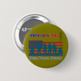 Veteranen-Tag Olive Button