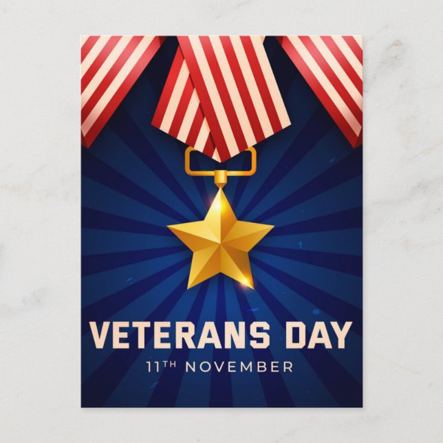 Veteranen-Tag  Postkarte (Vorderseite)