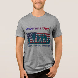Veteranen-Tag Tri-Blend Shirt