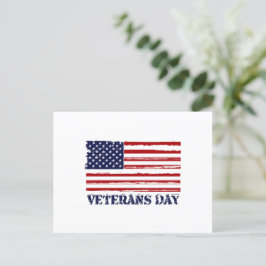 Veteranen-Tag und Morgencode Postkarte