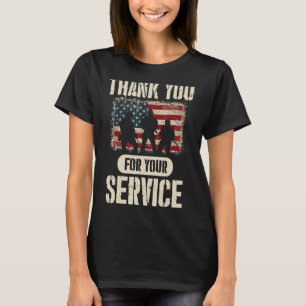 Veteranen Tag Vielen Dank für Ihren Dienst Patriot T-Shirt