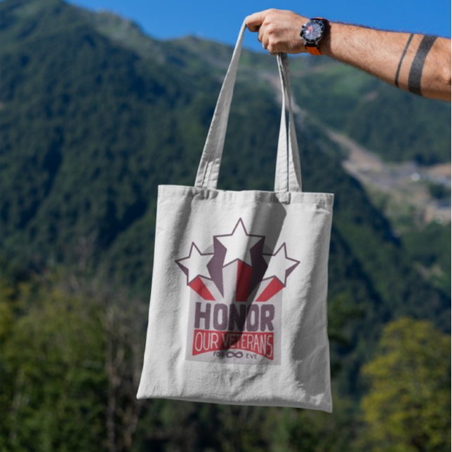 Veteranen Tag Vintages Abzeichen Tragetasche (Von Creator hochgeladen)