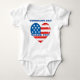 Veteranen-Tagesbaby-Jersey-Bodysuit Baby Strampler (Vorderseite)