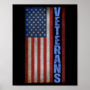 VETERANEN USA-FLAGGE 4. JULI T-Shirt Poster