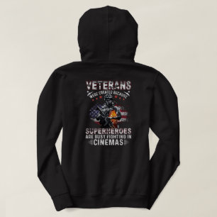 Veteranen, weil Superhelden beschäftigt in Cin Hoodie