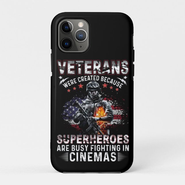 Veteranen, weil Superhelden in Cinemas beschäftigt Case-Mate iPhone Hülle (Rückseite)