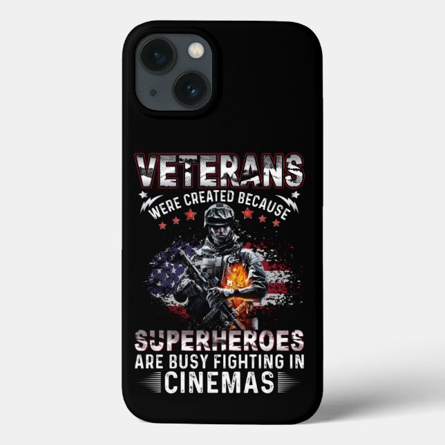 Veteranen, weil Superhelden in Cinemas beschäftigt Case-Mate iPhone Hülle (Rückseite)