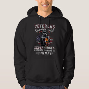 Veteranen, weil Superhelden in Cinemas beschäftigt Hoodie