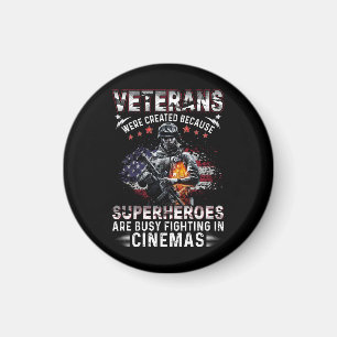 Veteranen, weil Superhelden in Cinemas beschäftigt Magnet