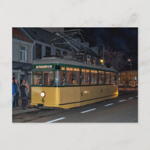 Veteranenbahn in Trondheim, Norwegen. Postkarte