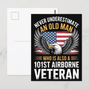 Veteranentag 2025, 101. Im Flugzeug Adleramerikane Postkarte