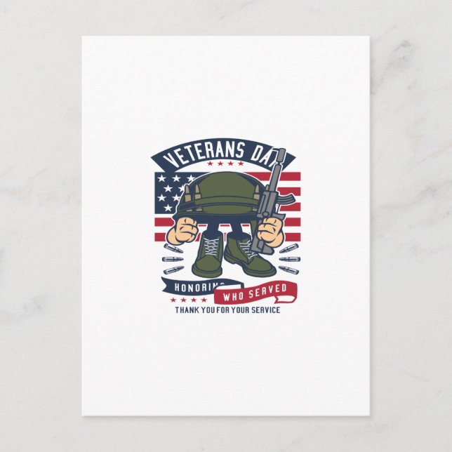 Veteranentag Postkarte (Vorderseite)
