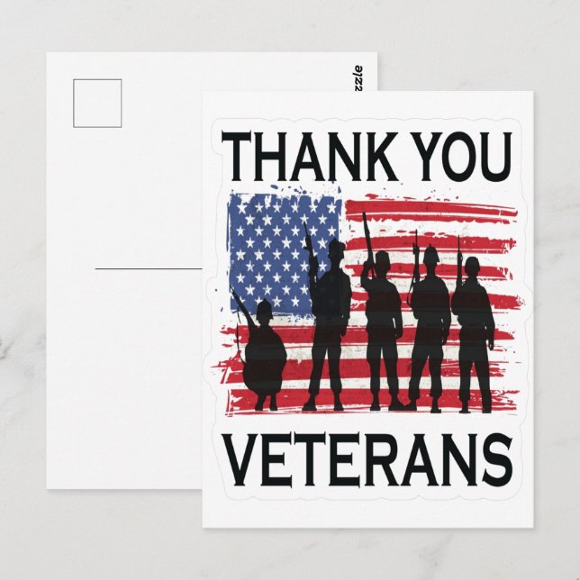 Veteranentag, Veteranentag 2025, Veteranentag 2026 Postkarte (Vorne/Hinten)