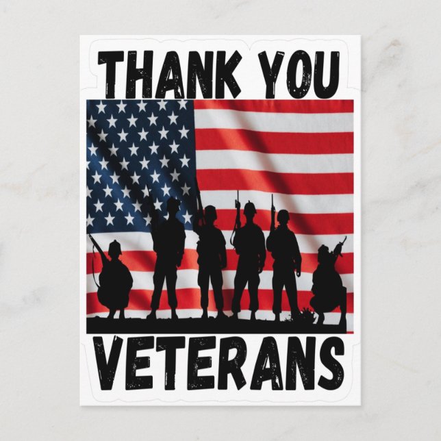 Veteranentag, Veteranentag 2025, Veteranentag 2026 Postkarte (Vorderseite)