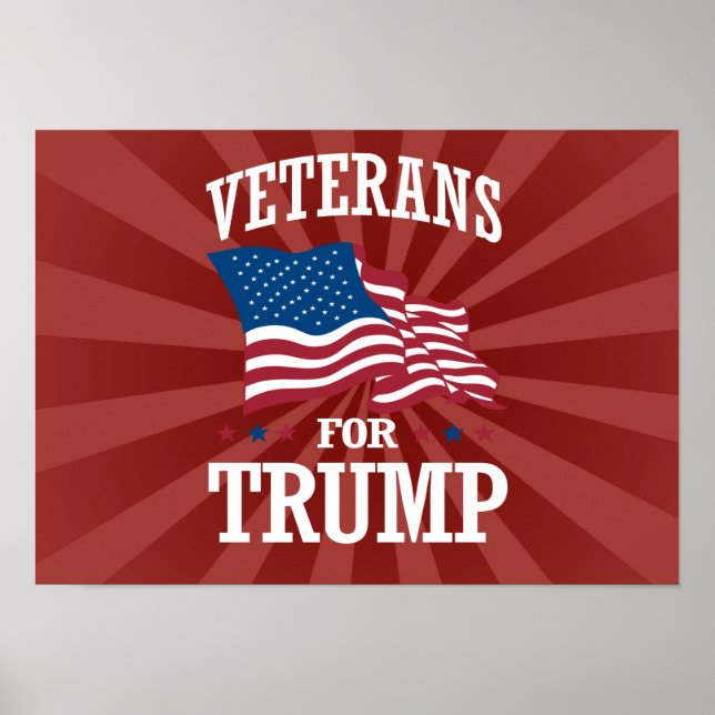 VETERANER FÜR TRUMP POSTER (Vorne)