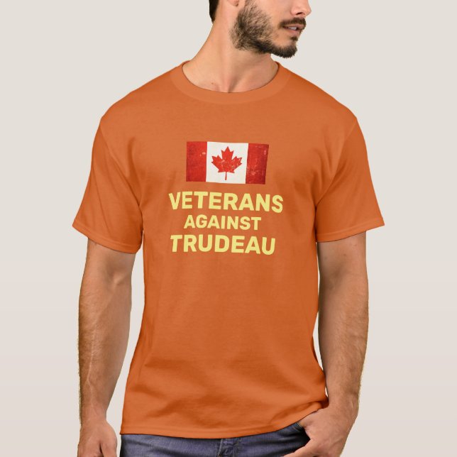 VETERANER GEGEN DEN T - SHIRT TRUDEAU (Vorderseite)