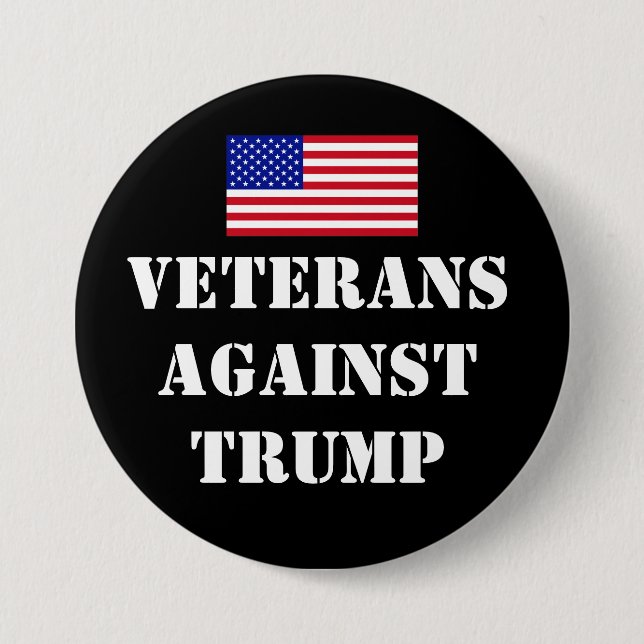 Veterans Against Trump Button (Vorderseite)