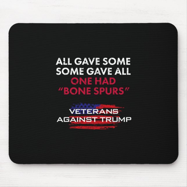 Veterans Anti-trump Draft Dodger Bone Spurs For Ve Mousepad (Vorne)