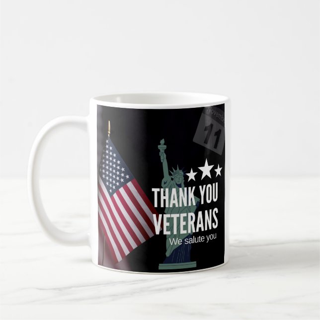 veterans day appreciation - thank you veterans  kaffeetasse (Links)