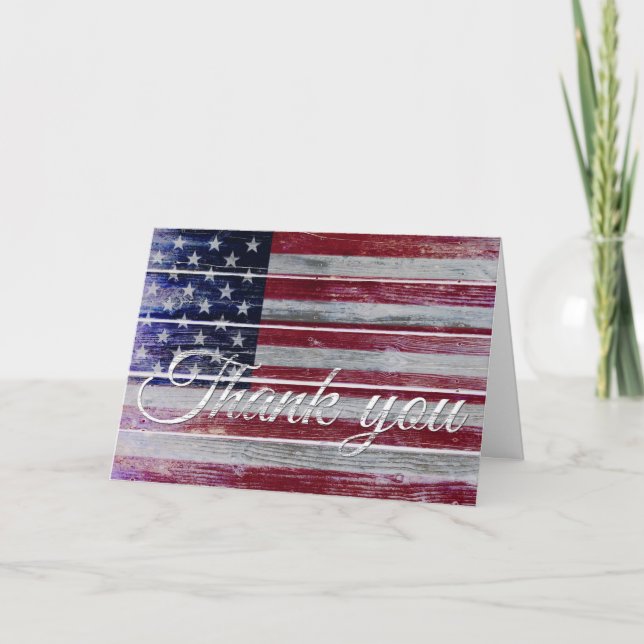 Veteran's Day danke Ihnen, die amerikanische Flagg (Vorderseite)