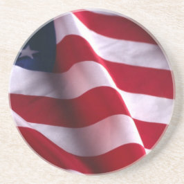 Veteran's Day Danke, Patriotic American Flag Sandstein Untersetzer