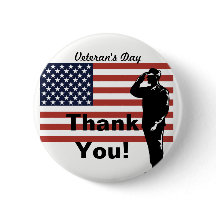 Veteran's Day Danke! Soldier Saluting Flag