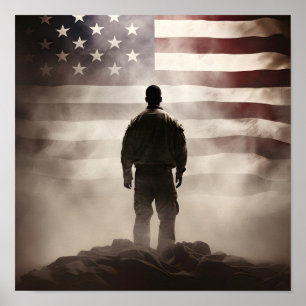 Veterans Day patriotische digitale Printposter Poster
