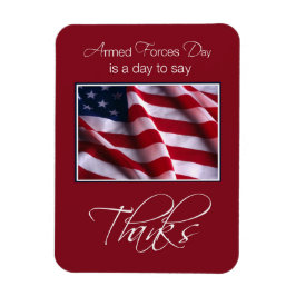 Veteran's Day Thank You, Patriotic American Flag Magnet