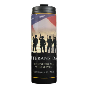 Veteran's Day USA Thermal Tumbler Thermosbecher