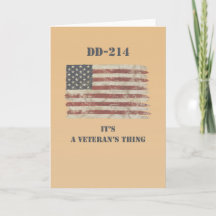Veteran's DD-214 Patriotic