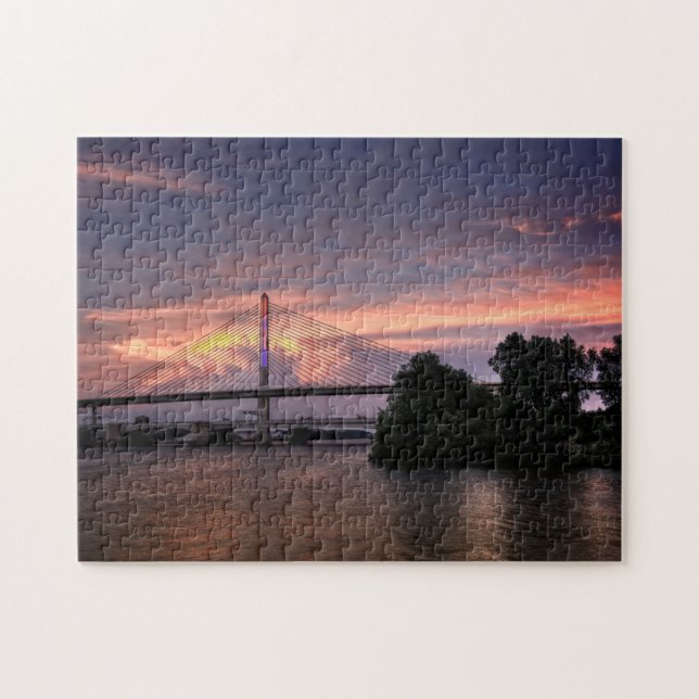 Veterans Glass City Skyway Bridge bei Sunset (Horizontal)
